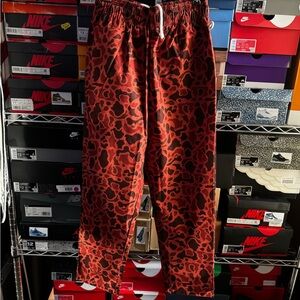 Red and Black Camouflage Pants
